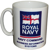 Royal Navy personalised coffee mug