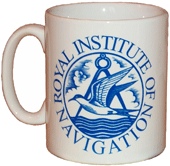 RIN coffee mug Royal Institute of Navigation