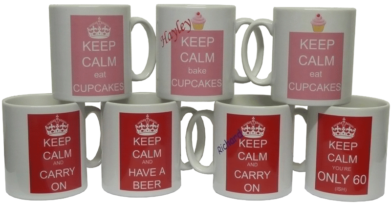KEEP CALM coffee mugs